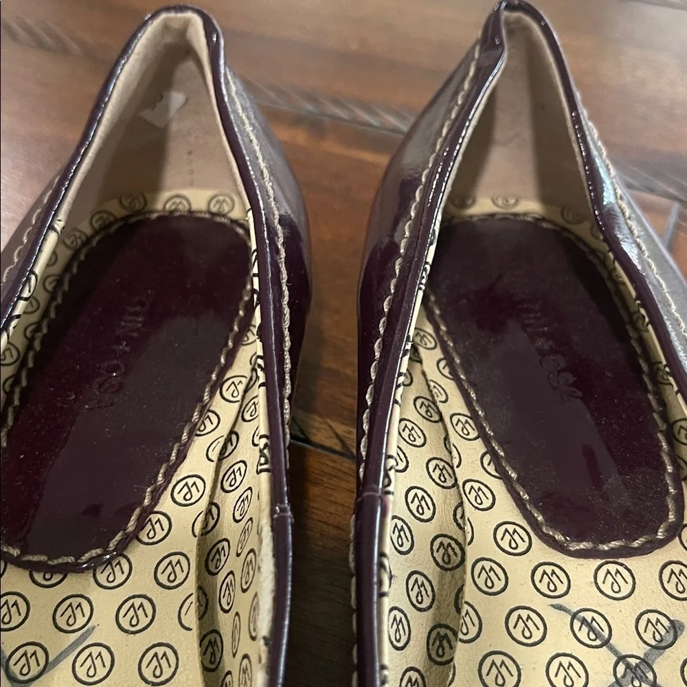 Martin + Osa purple plum patent leather ballet flats size 6